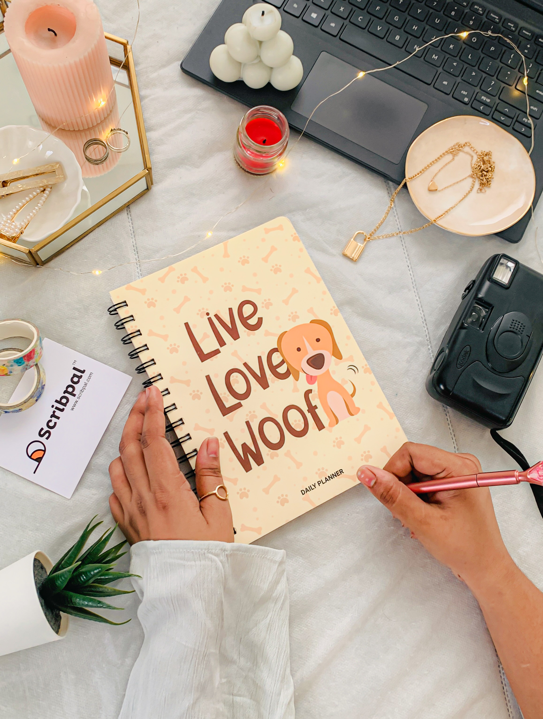 Live Love Woof - Undated Daily Planner